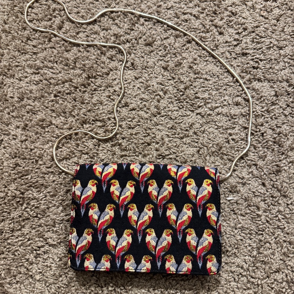 & Other Stories Black and Red Patterned Crossbody Bag (Extra Small in size)